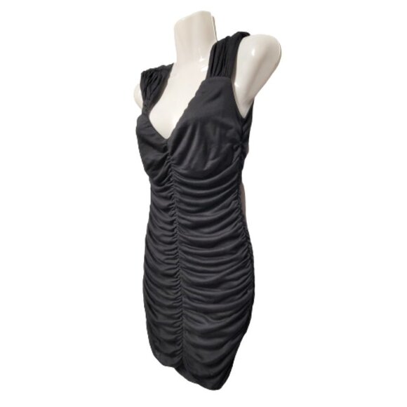 Black Mini Dress Little Black Bodycon Mini Dress -Size M - Picture 2 of 6